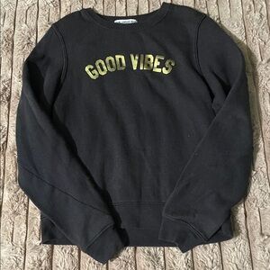 Sub_Urban Riot Black and Gold Kids Sweatshirt